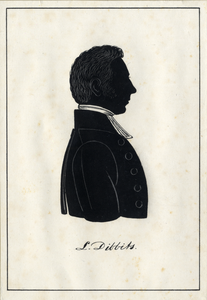 104404 Portret van L. Dibbits, geboren 1796, hervormd predikant te Utrecht (1830-1855), overleden 1855. Borstbeeld ...